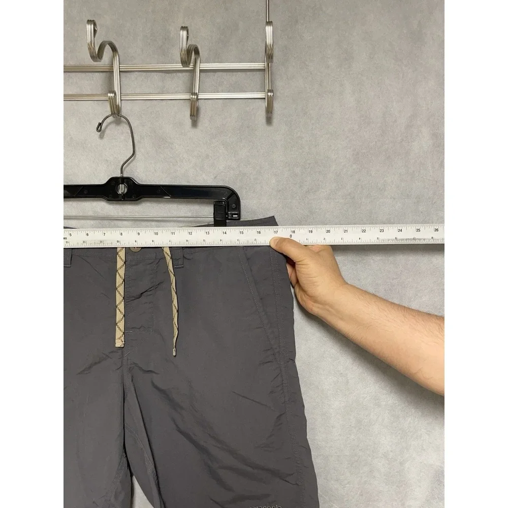 Patagonia Shorts Men's 34 Gray Wavefarer Walk Lightweight Softshell Active Swim